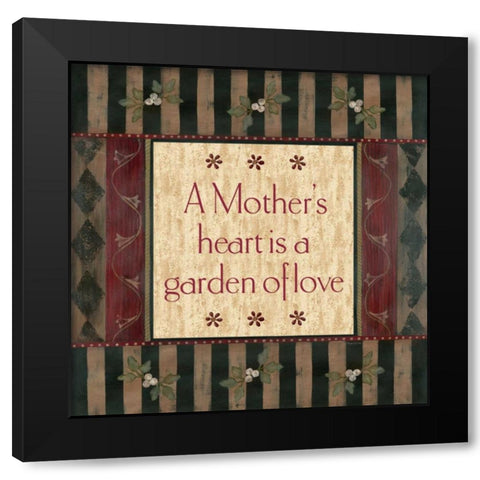 Fleurs Black Modern Wood Framed Art Print with Double Matting by Moulton, Jo