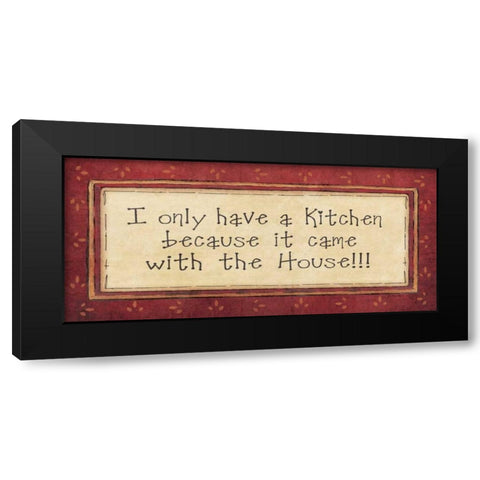 My Kitchen Black Modern Wood Framed Art Print by Moulton, Jo