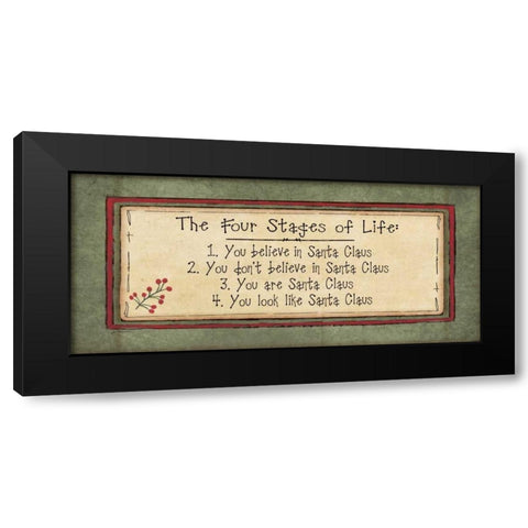 Stages of Life Black Modern Wood Framed Art Print by Moulton, Jo