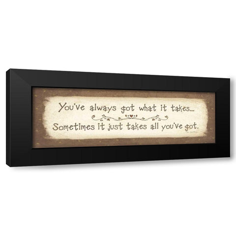 Youve Got It Black Modern Wood Framed Art Print by Moulton, Jo