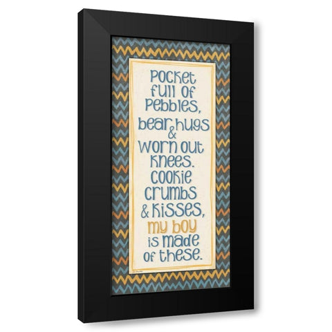 My Boy Black Modern Wood Framed Art Print with Double Matting by Moulton, Jo