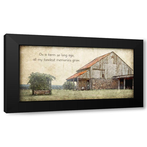 On a Farm Black Modern Wood Framed Art Print by Moulton, Jo