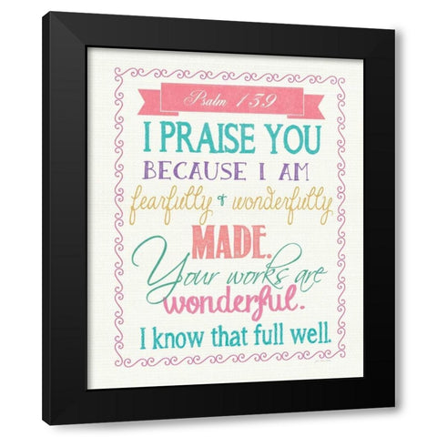 Wonderful Black Modern Wood Framed Art Print by Moulton, Jo