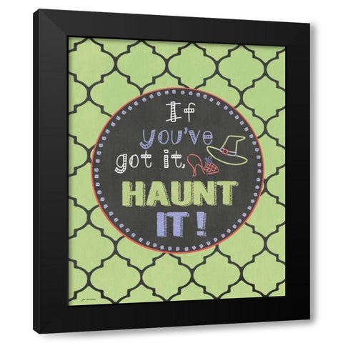 Haunt It! Black Modern Wood Framed Art Print with Double Matting by Moulton, Jo