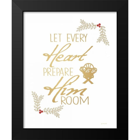 Every Heart Black Modern Wood Framed Art Print by Moulton, Jo
