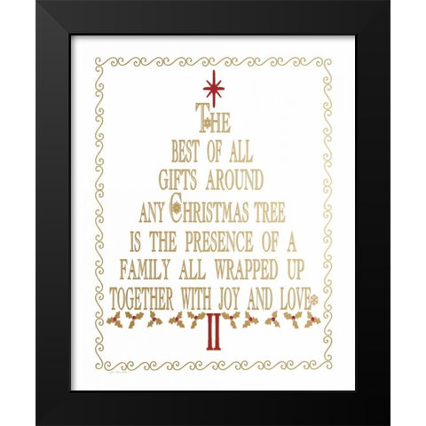 Best Gifts Black Modern Wood Framed Art Print by Moulton, Jo