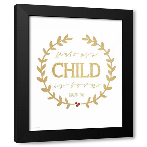 Child Black Modern Wood Framed Art Print by Moulton, Jo