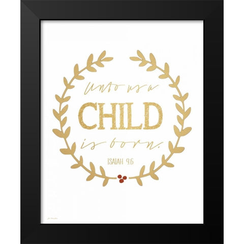 Child Black Modern Wood Framed Art Print by Moulton, Jo