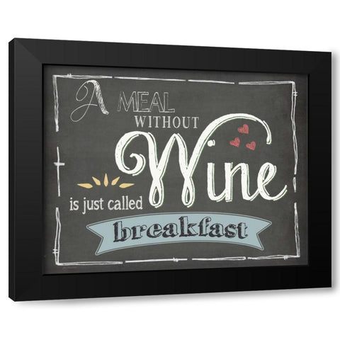 Wine Black Modern Wood Framed Art Print by Moulton, Jo
