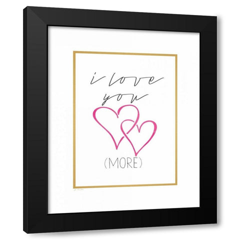 More Black Modern Wood Framed Art Print by Moulton, Jo