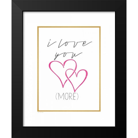 More Black Modern Wood Framed Art Print by Moulton, Jo