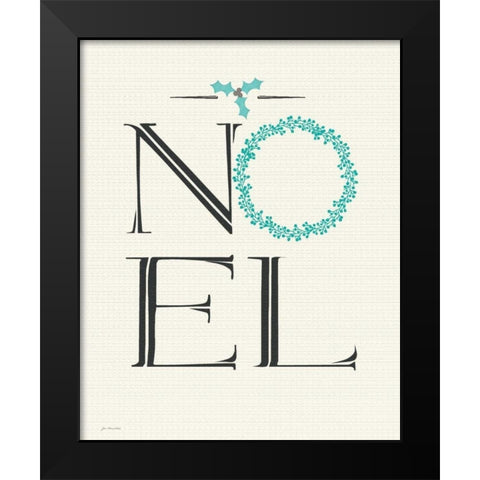 Noel Black Modern Wood Framed Art Print by Moulton, Jo