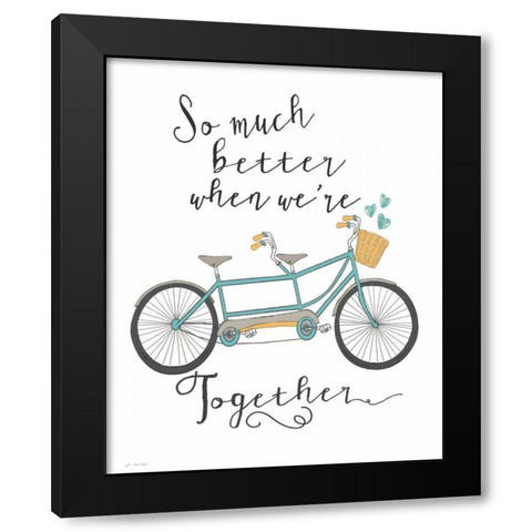 Together Black Modern Wood Framed Art Print by Moulton, Jo