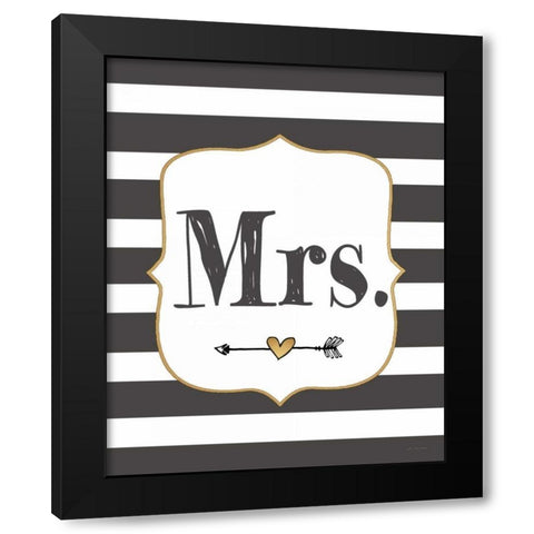 Mrs. Black Modern Wood Framed Art Print with Double Matting by Moulton, Jo