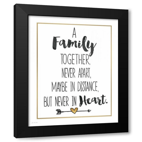 Family Together Black Modern Wood Framed Art Print with Double Matting by Moulton, Jo
