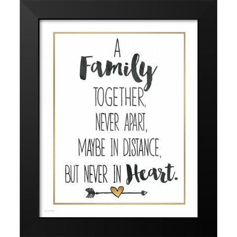 Family Together Black Modern Wood Framed Art Print by Moulton, Jo