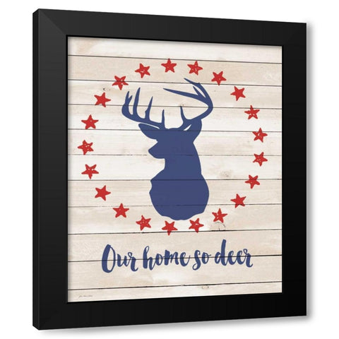 Home Sweet Home Black Modern Wood Framed Art Print with Double Matting by Moulton, Jo