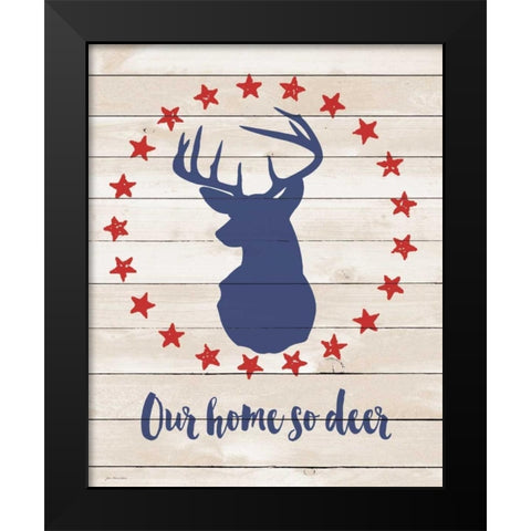 Home Sweet Home Black Modern Wood Framed Art Print by Moulton, Jo