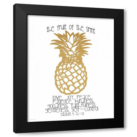 Fruit of the Spirit Black Modern Wood Framed Art Print by Moulton, Jo