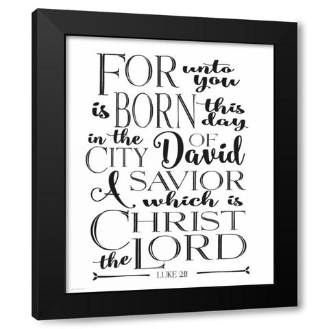 Christ the Lord Black Modern Wood Framed Art Print with Double Matting by Moulton, Jo