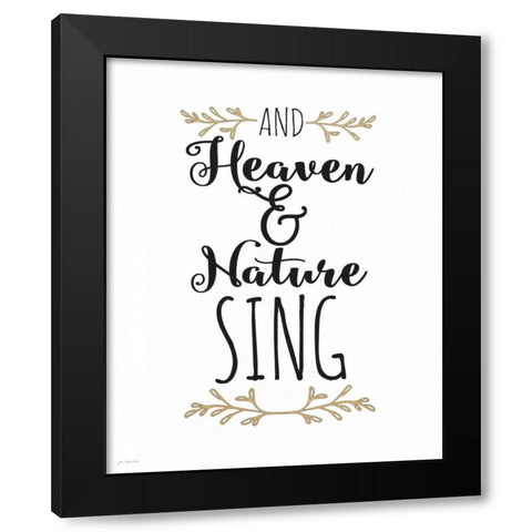 Heaven and Nature Sing Black Modern Wood Framed Art Print with Double Matting by Moulton, Jo