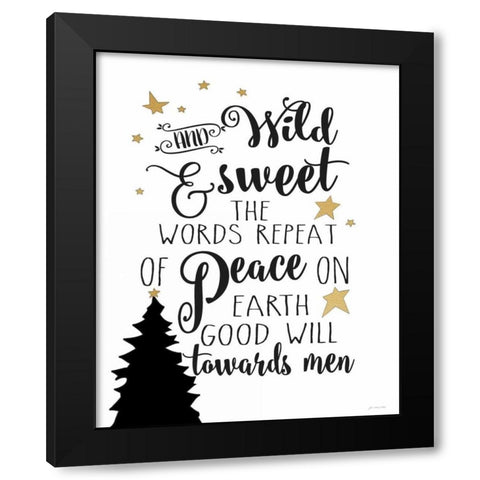 Wild and Sweet Black Modern Wood Framed Art Print with Double Matting by Moulton, Jo