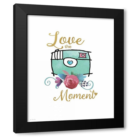 Moment Black Modern Wood Framed Art Print by Moulton, Jo