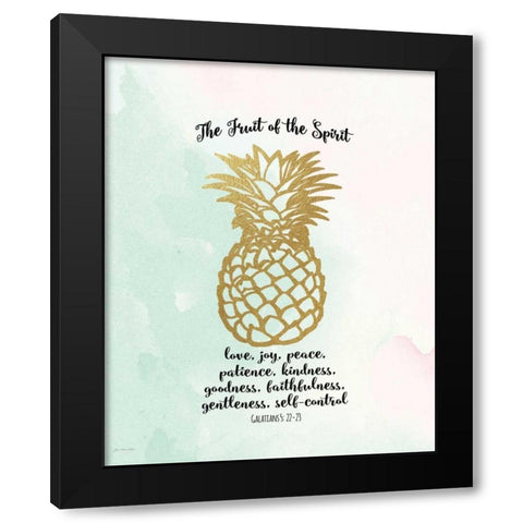 Fruit of the Spirit Black Modern Wood Framed Art Print with Double Matting by Moulton, Jo