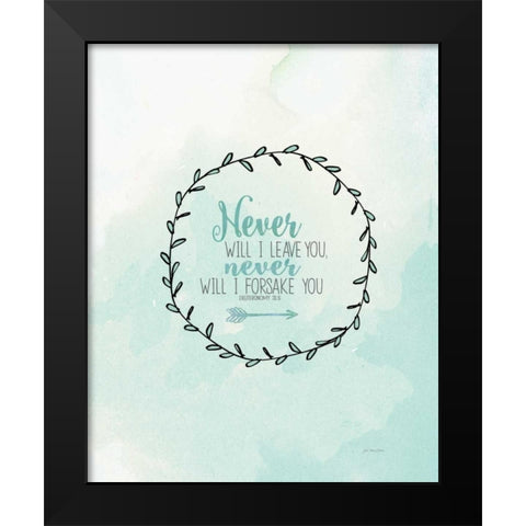 Never Black Modern Wood Framed Art Print by Moulton, Jo
