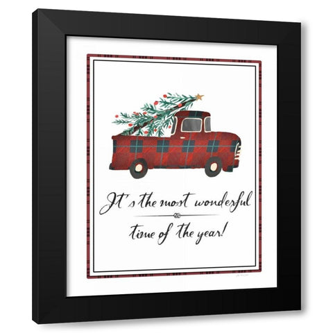 Most Wonderful Time of the Year Black Modern Wood Framed Art Print with Double Matting by Moulton, Jo