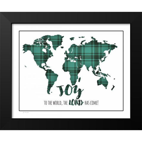 Joy to the World Black Modern Wood Framed Art Print by Moulton, Jo