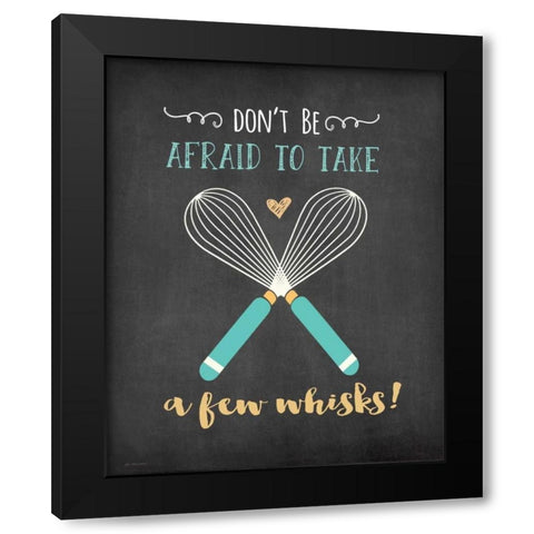 A Few Whisks Black Modern Wood Framed Art Print by Moulton, Jo
