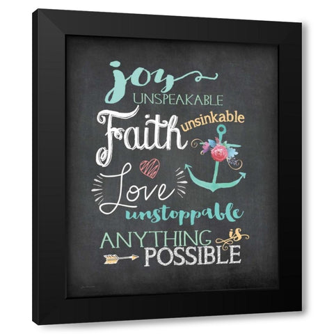 Possible Black Modern Wood Framed Art Print with Double Matting by Moulton, Jo