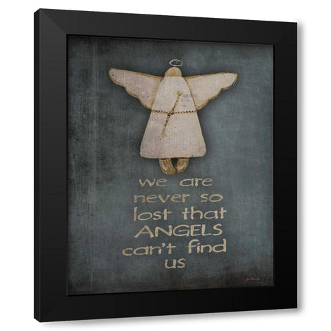 Lost Black Modern Wood Framed Art Print with Double Matting by Moulton, Jo