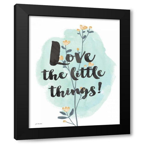Love the Little Things II Black Modern Wood Framed Art Print with Double Matting by Moulton, Jo