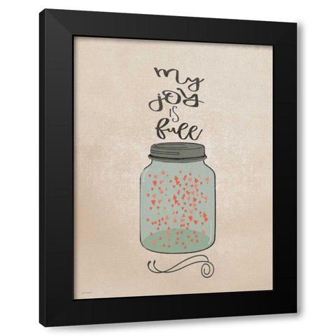 My Joy Black Modern Wood Framed Art Print with Double Matting by Moulton, Jo