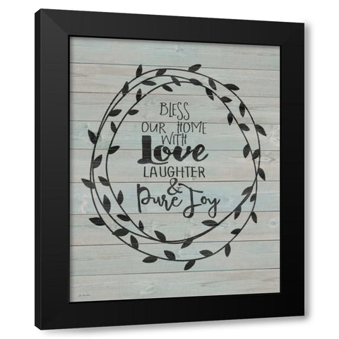 Pure Joy Black Modern Wood Framed Art Print with Double Matting by Moulton, Jo