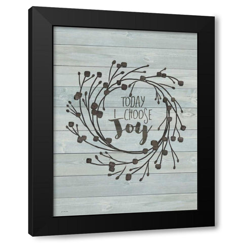 Choose Joy Black Modern Wood Framed Art Print with Double Matting by Moulton, Jo