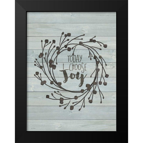 Choose Joy Black Modern Wood Framed Art Print by Moulton, Jo