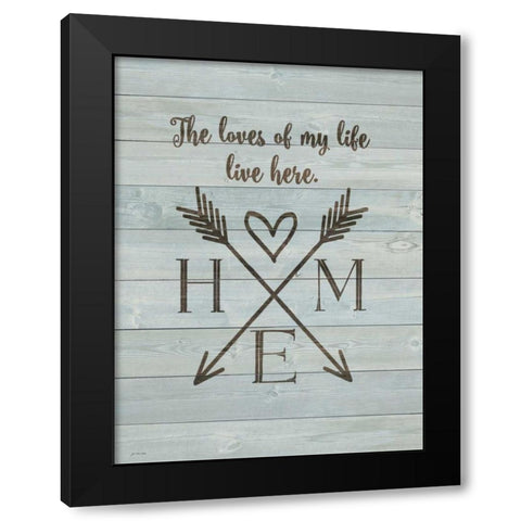 Home Black Modern Wood Framed Art Print with Double Matting by Moulton, Jo