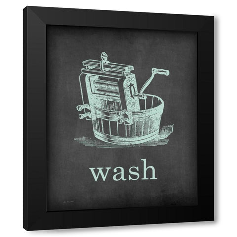 Wash Black Modern Wood Framed Art Print with Double Matting by Moulton, Jo