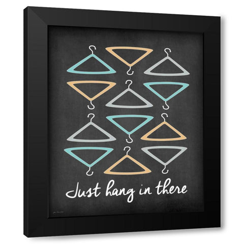 Hang in There Black Modern Wood Framed Art Print with Double Matting by Moulton, Jo