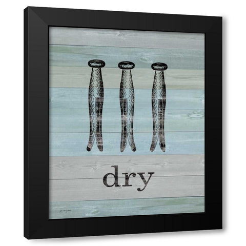 Dry on Wood Black Modern Wood Framed Art Print by Moulton, Jo