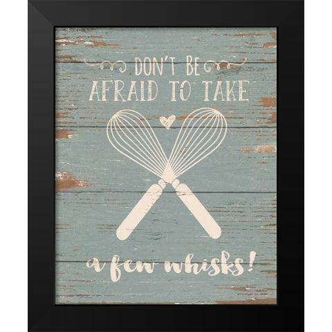 Whisks Black Modern Wood Framed Art Print by Moulton, Jo