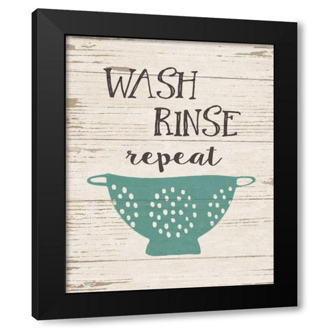 Repeat Black Modern Wood Framed Art Print by Moulton, Jo