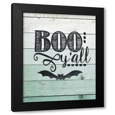 Boo Yall Black Modern Wood Framed Art Print with Double Matting by Moulton, Jo