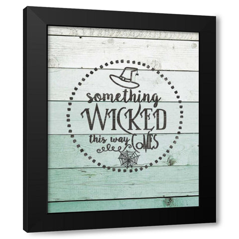 Something Wicked Black Modern Wood Framed Art Print with Double Matting by Moulton, Jo