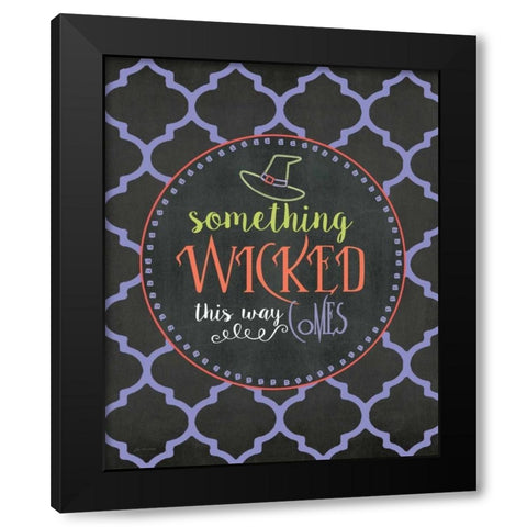 Something Wicked Black Modern Wood Framed Art Print with Double Matting by Moulton, Jo