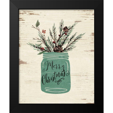 MC Black Modern Wood Framed Art Print by Moulton, Jo