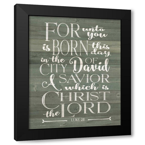 Luke Black Modern Wood Framed Art Print by Moulton, Jo